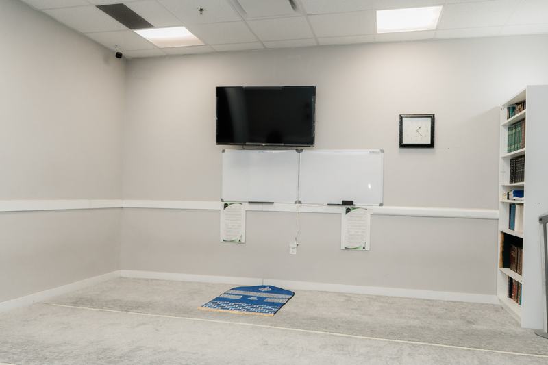 Our current prayer space — room for only one row